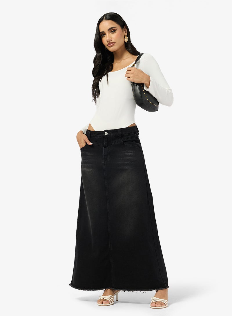 Ginger Basics Long Sleeves Scoop Neck Fitted Bodysuit - Image 4